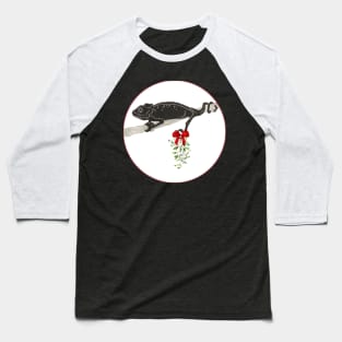 Chameleon holding mistletoe Baseball T-Shirt